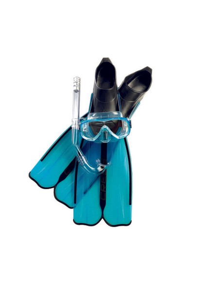 Rondinella Palet Maske Şnorkel Seti Aquamarıne No:45-46