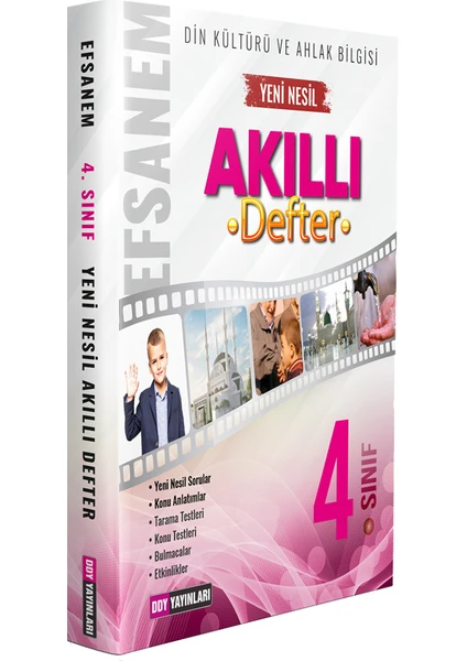 Ddy Yayınları 4. Sınıf Din Kültürü ve Ahlak Bilgisi Efsanem Akıllı Defter