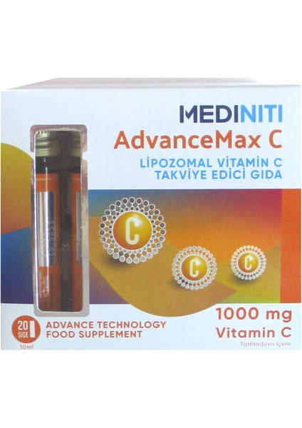 Advancemax C 1000MG Vitamin C 20 Saşe