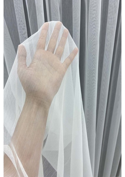 Fransız Camlara Uygun Ttm Zemin Kurşunlu Ütü Sevmez Seyrek Pile Düz Uzun Tül Perde modelleri