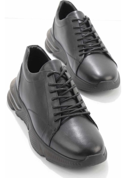 Siyah Leather Erkek Sneaker E01200200503