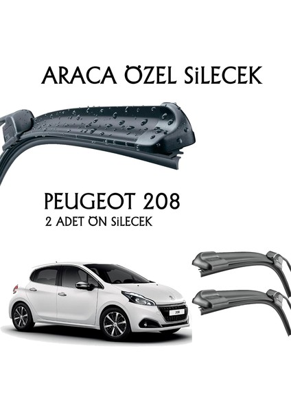 Peugeot 208 2012 Sonrası Araca Özel Ön Silecek Takımı 65-40 cm