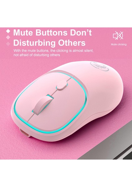 Bluetooth Kablosuz Sessiz Fare Mouse (Yurt Dışından)