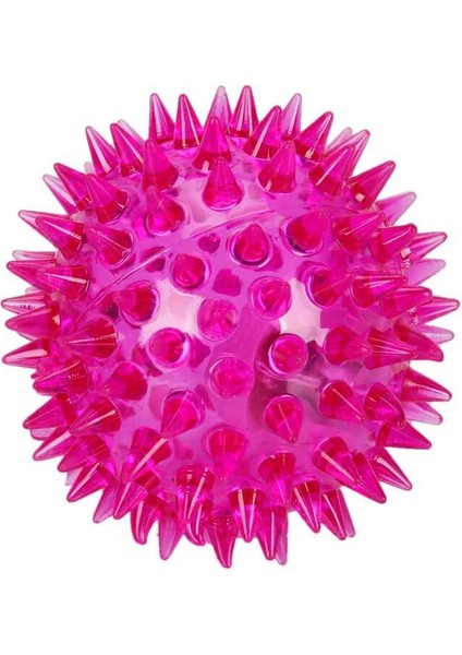 Işıklı Dikenli Spikey Top - Koyu Pembe