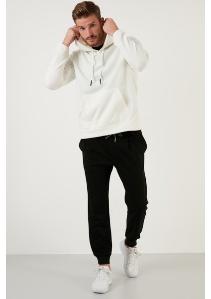 Slim Fit Kanguru Cepli Kapüşonlu Polar Erkek Polar 5906032