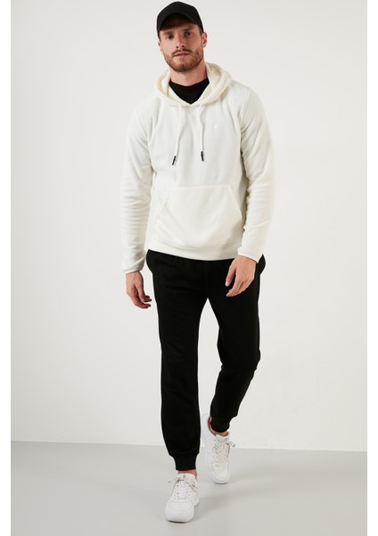 Slim Fit Kanguru Cepli Kapüşonlu Polar Erkek Polar 5906032