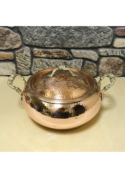 Dövme Bakır Trabzon Güveci 20 cm