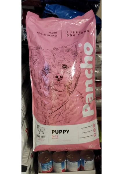 Kuzu Etli 15 kg Yavru Köpek Maması