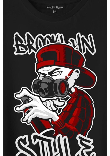 Brooklyn Hip Hop Rap Music Grafitti Baskılı Tişört Unisex T-Shirt fiyatları