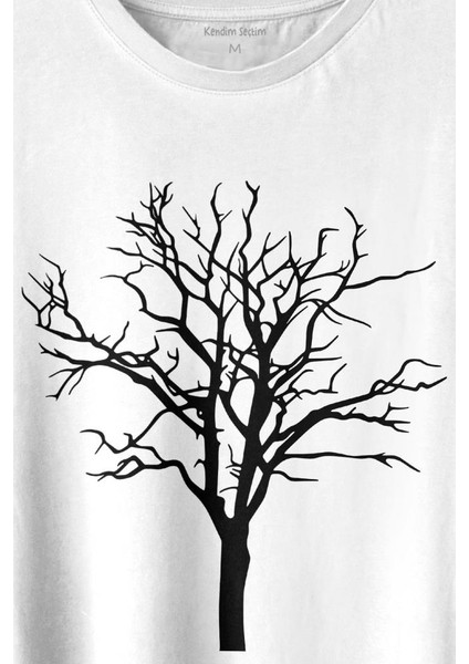 Nature Hayat Ağacı Kuru Ağaç Silüeti Baskılı Tişört Unisex T-Shirt fiyatları