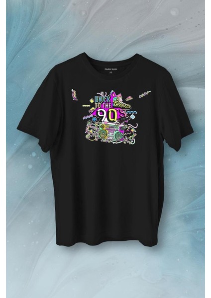 Doksanlar Pop 90's Retro Vintage Baskılı Tişört Unisex T-Shirt
