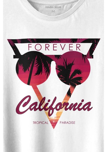 California Forever Yaz Minimal Good Vibe Baskılı Tişört Unisex T-Shirt