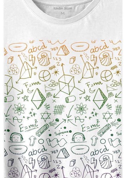 Minimal Drawing Çizim Geometrik Renk Baskılı Tişört Unisex T-Shirt fiyatları