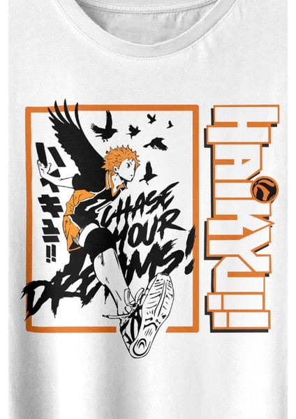 Haikyuu Fly Anime Baskılı Tişört Unisex T-Shirt fiyatları