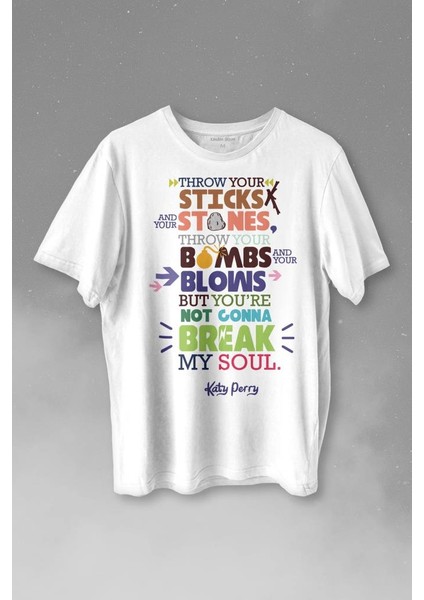 Katty Pery Music Müzik Pop Baskılı Tişört Unisex T-Shirt