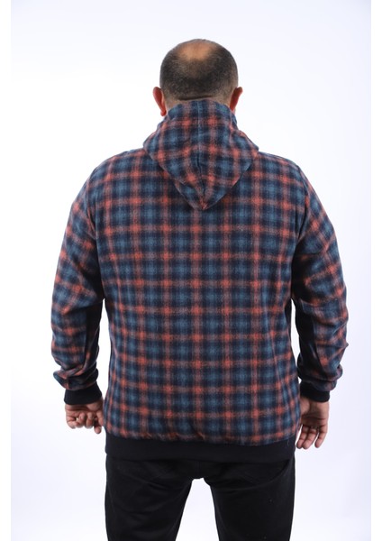 Mocgrande Büyük Beden Sweat Kanguru Cep Square 22208-PETROL modelleri