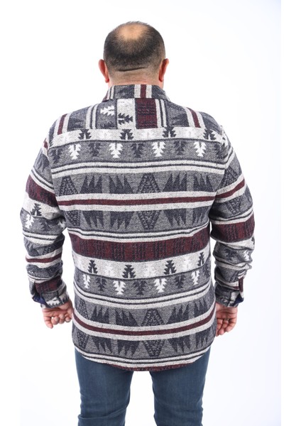 Mocgrande Oduncu Gömlek Mc Rug Print 22211-ANTRASIT modelleri