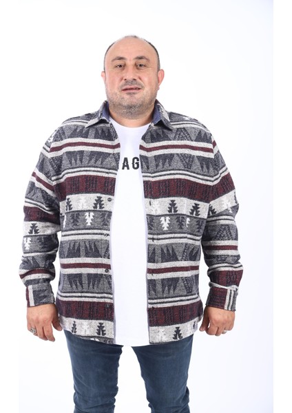 Mocgrande Oduncu Gömlek Mc Rug Print 22211-ANTRASIT