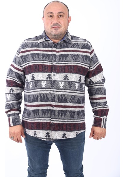 Mocgrande Oduncu Gömlek Mc Rug Print 22211-ANTRASIT