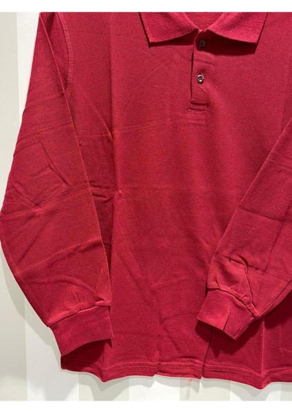 Uzun Kollu Polo Yaka Okul Tshirt