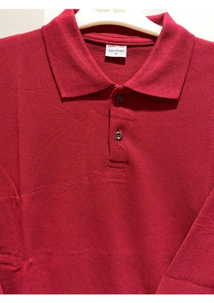 Uzun Kollu Polo Yaka Okul Tshirt
