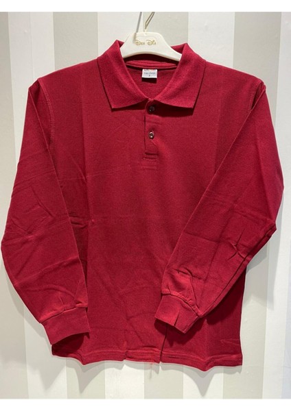 Uzun Kollu Polo Yaka Okul Tshirt