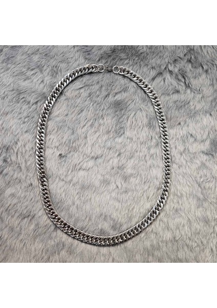 Gri 55 Cm. 9 Mm. Gürmet Erkek Çelik Zincir Dm92 fırsatları