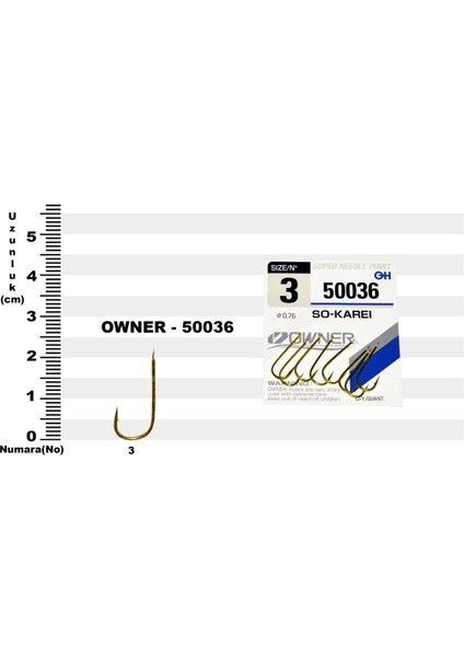 50036 So-Kareı Kanca Iğnesi
