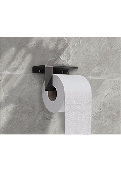 Metal Banyo Havlu Askılığı ve Tuvalet Kağıdı Askılığı 2'li Set