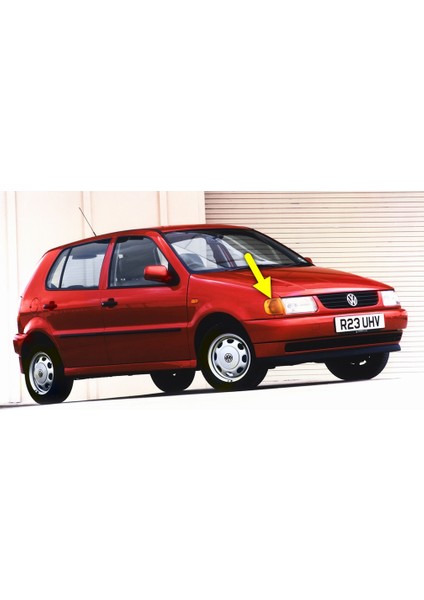 Vw Volkswagen Polo Hb 1994-1999 Ön Sağ Sinyal Lambası Camı Sarı Turuncu 6N0953042B