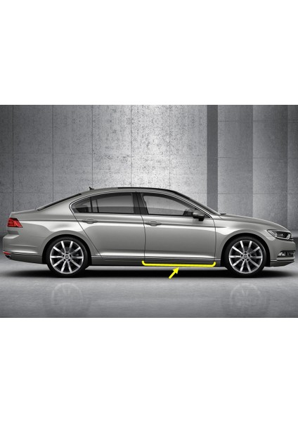 Vw Volkswagen Passat B8 2015-2019 Sağ Ön Kapı Bandı Çıtası Kromaj 3G0853332A