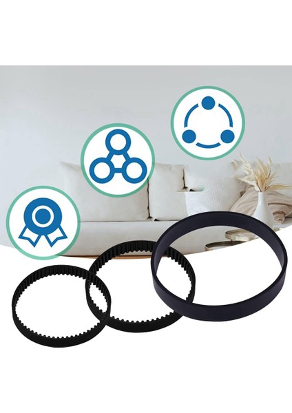 Proheat 2x Revolution Pet Pro Temizleyici Modelleri Için 6 Adet Yedek Vakum Kemer Seti 1986,1964,2007,2007P (Yurt Dışından)