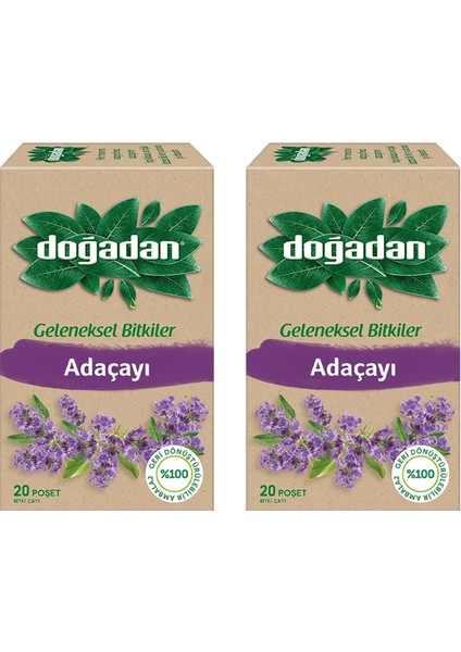Adaçayı Bitki Çayı 20'li x 2 Adet