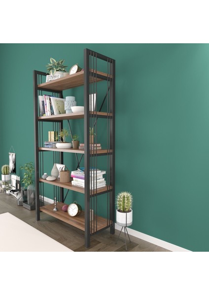 Dekormila Metal Kitaplık Ceviz fiyatları