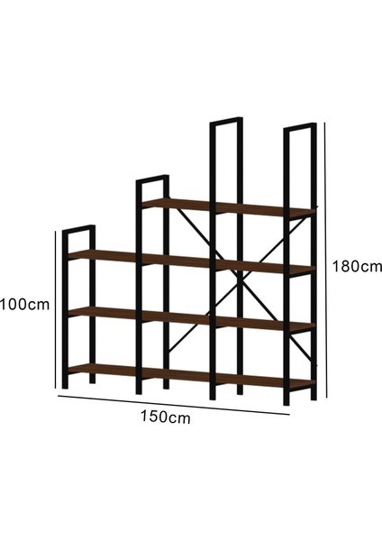 Dekormila Metal Kitaplık Cordoba