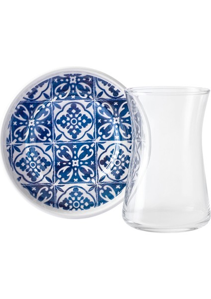 Mavili 12 Parça 6 Kişilik Çay Seti 170 ml fiyatları