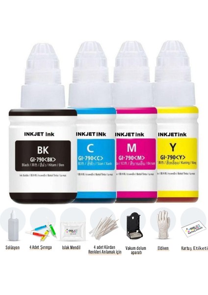 Canon MG4250 Kartuş Dolum Seti 4X100ML PG540-CL541 Orijinal Set