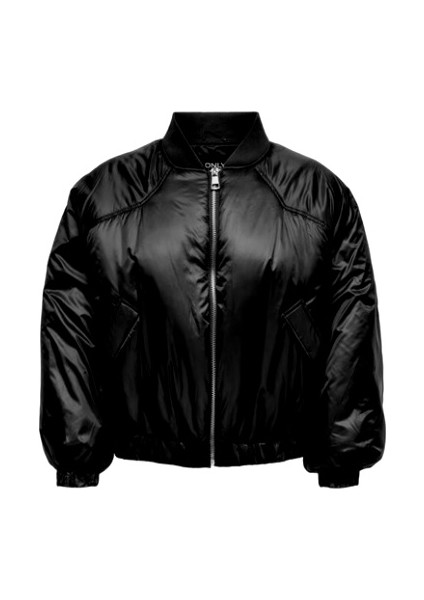 Kadın Siyah Renk Bomber Mont 15267279