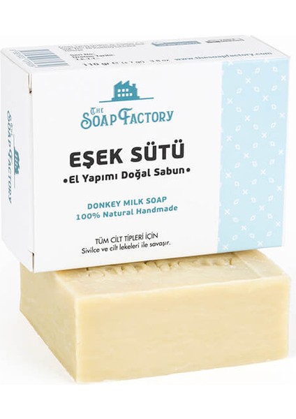 Doğal Eşek Sütü Sabunu - The Soap Factory (110 Gr)