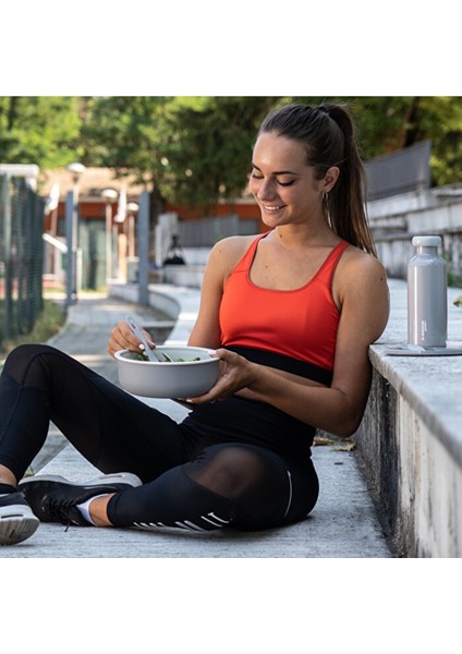 Yuvarlak Yemek Kabı - Gri indirimleri