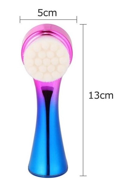 Buffer® Çift Işlevli Renkli Cilt Yüz Temizleme Fırçası Peeling Masaj Etkili Gözenek Temizleyici Alet