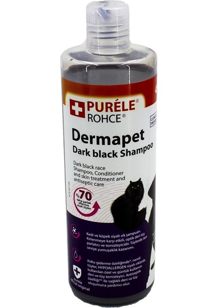 Purele Dermapet Siyah Irk Kedi Ve Köpek Için Dermatolojik Etkili Kremli Şampuan