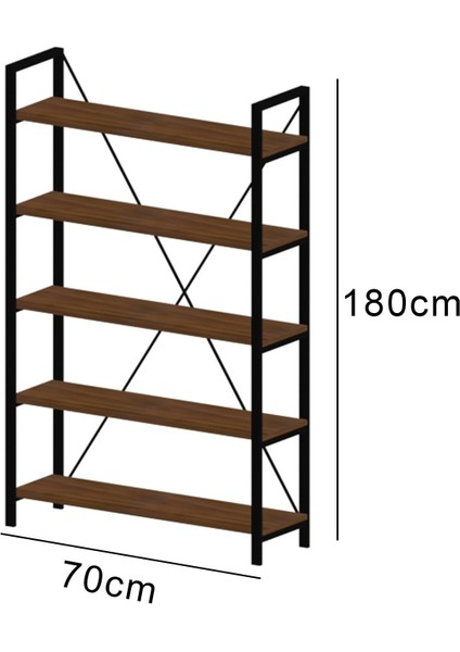 Dekormila 5 Raflı Metal Kitaplık Cordoba fiyatları