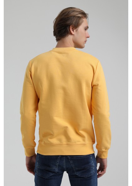 Bisiklet Yaka Hardal Slim Fit Sweatshirt 22FWM60128 indirimleri