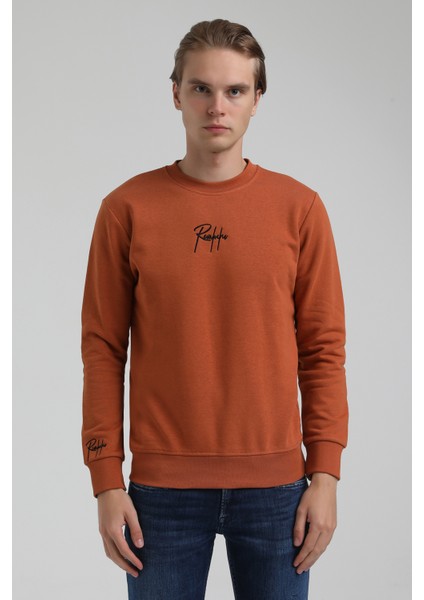 New World Polo Bisiklet Yaka Kiremit Slim Fit Sweatshirt 22FWM60129