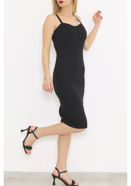Zhlbutik Siyah Elite Kalem Elbise