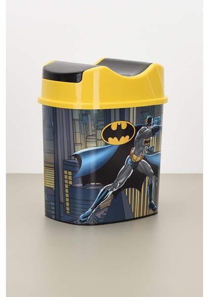 Tuffex Lisanslı Yutan Kapaklı Çocuk Çöp Kovası 5,5 Lt - Batman