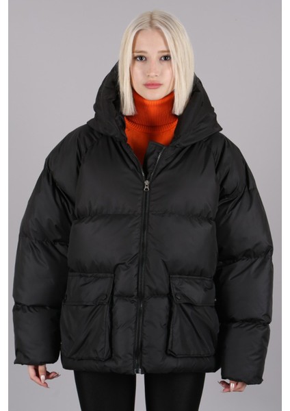 Siyah Oversize Cepli Mont MG1358 fiyatları