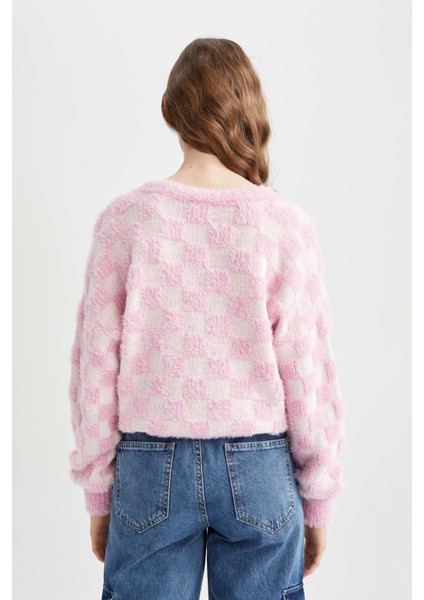 Coool Regular Fit V Yaka Triko Hırka X4913AZ22AU