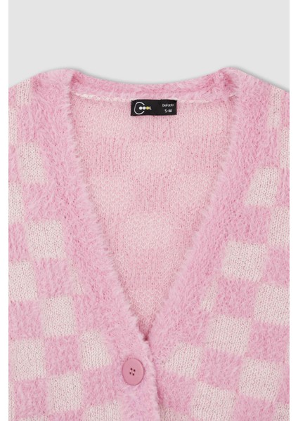 Coool Regular Fit V Yaka Triko Hırka X4913AZ22AU